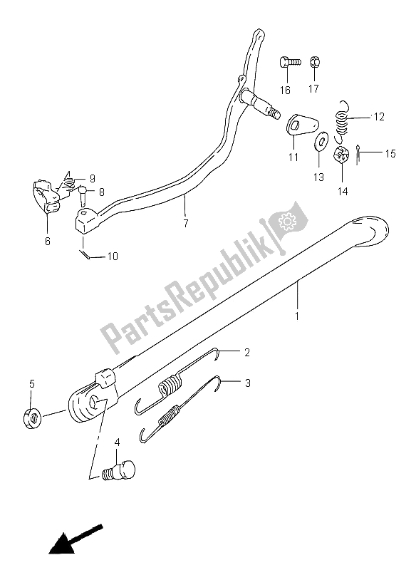 Toutes les pièces pour le Supporter du Suzuki DR 125 SE 2001