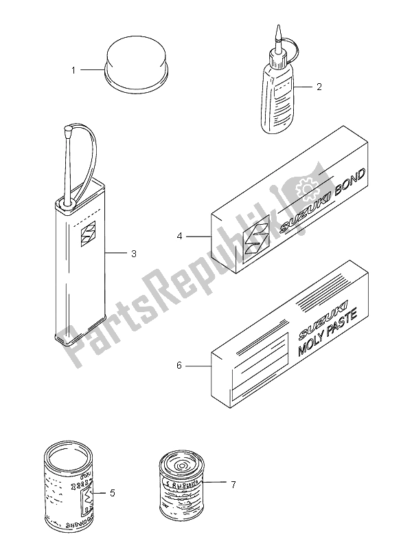 All parts for the Optional of the Suzuki GZ 250 Marauder 2002