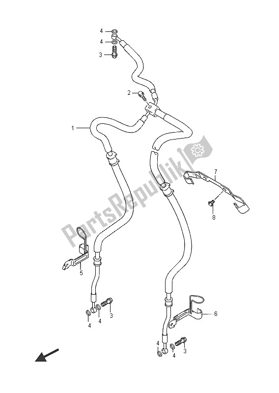 Toutes les pièces pour le Flexible De Frein Avant du Suzuki VZR 1800 BZ M Intruder 2016