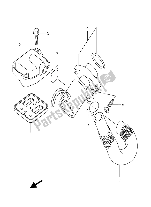 All parts for the 2nd Air of the Suzuki AN 650A Burgman Executive 2005