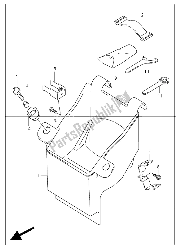 All parts for the Manual Box of the Suzuki GSF 1200 NS Bandit 2002