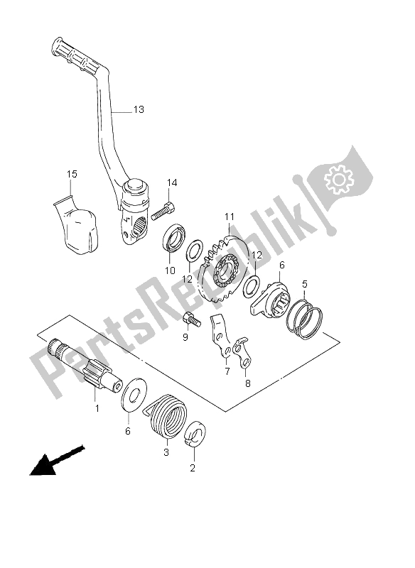 Wszystkie części do Kick Starter Suzuki RM 85 2002