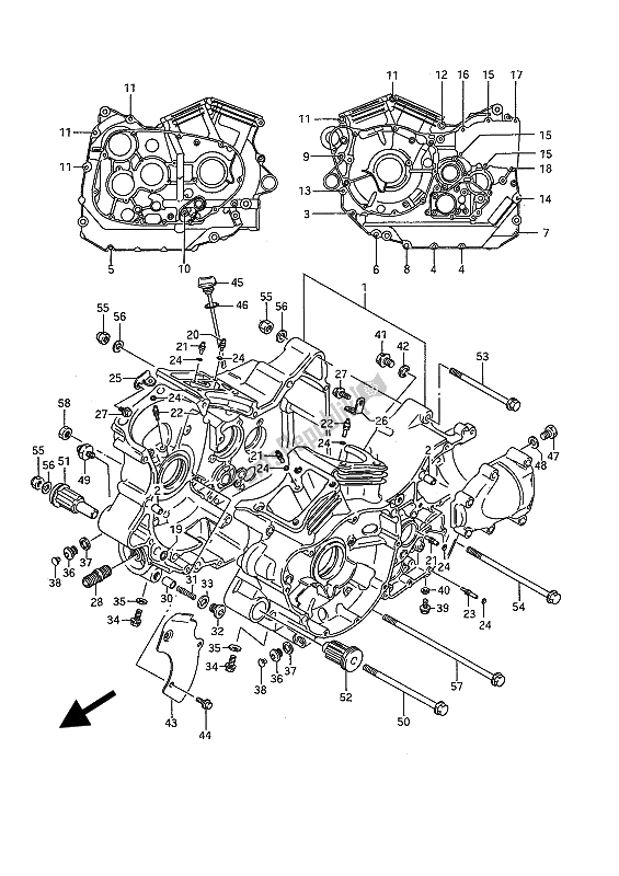 Alle onderdelen voor de Carter van de Suzuki VS 1400 Glpf Intruder 1991