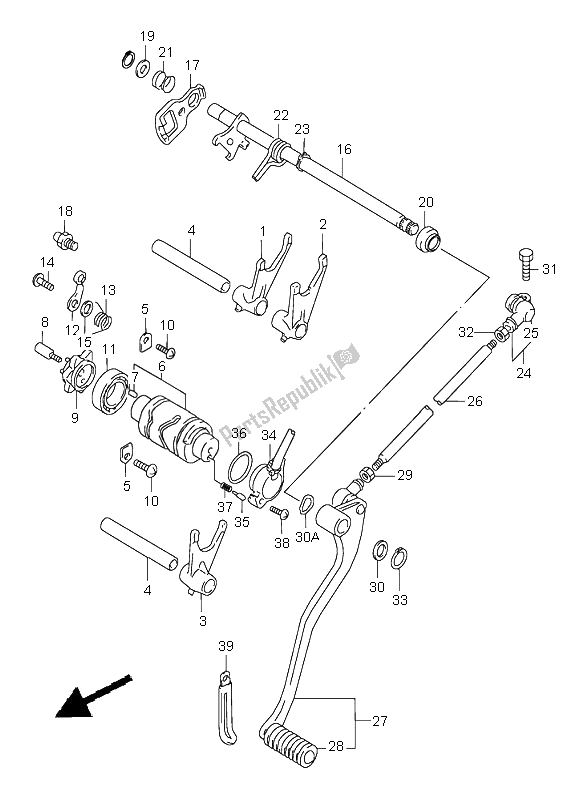 Todas las partes para Cambio De Marchas de Suzuki VZ 800 Marauder 1997