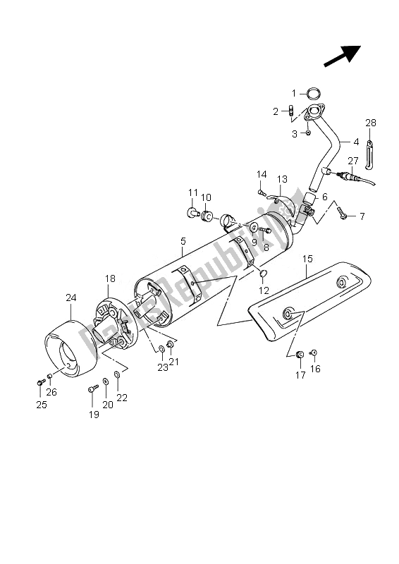 Tutte le parti per il Silenziatore del Suzuki UH 125 Burgman 2007