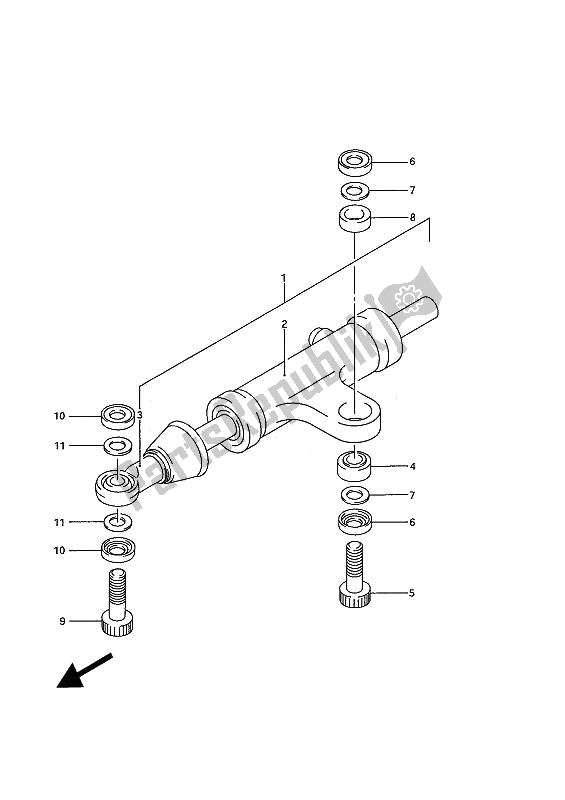 Tutte le parti per il Ammortizzatore Di Sterzo del Suzuki GSX R 750W 1994