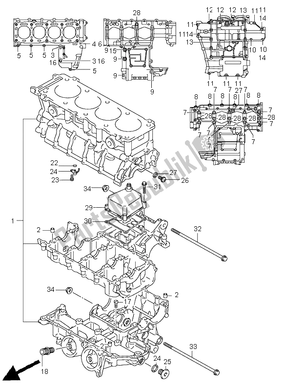 Wszystkie części do Korbowód Suzuki GSX R 750 2000