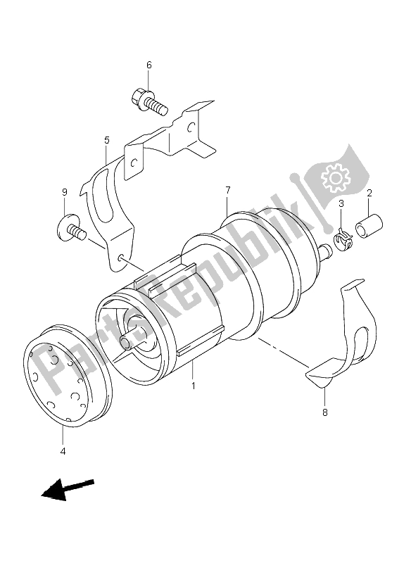 Todas las partes para Tanque De Captura De Combustible de Suzuki VL 1500 Intruder LC 2004