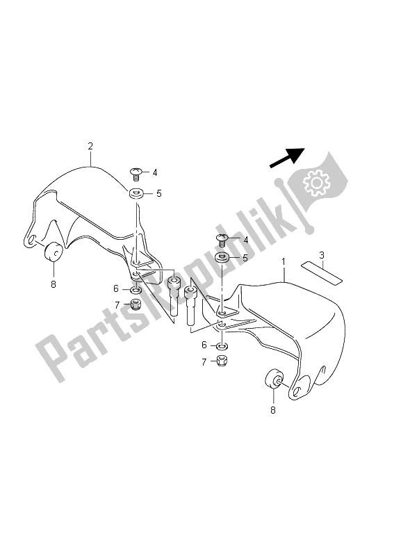 Todas las partes para Tapa De Nudillos (an400za E19) de Suzuki Burgman AN 400 AZA 2011