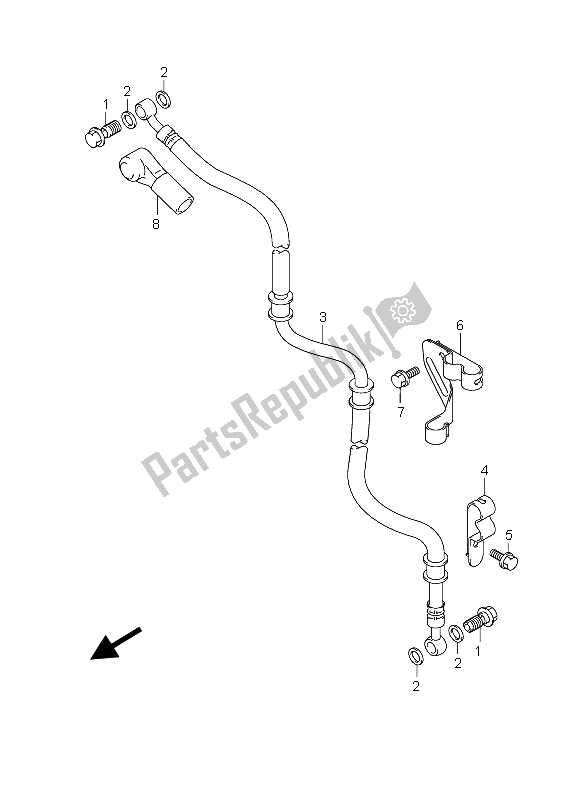 Todas las partes para Manguera Del Freno Delantero (an400s) de Suzuki Burgman AN 400S 2006