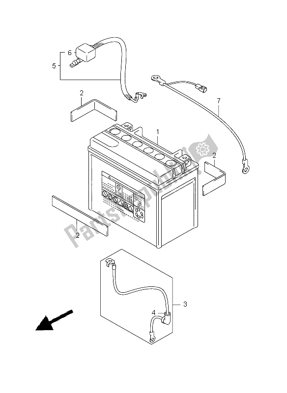 Tutte le parti per il Batteria del Suzuki VZ 800 Marauder 2006