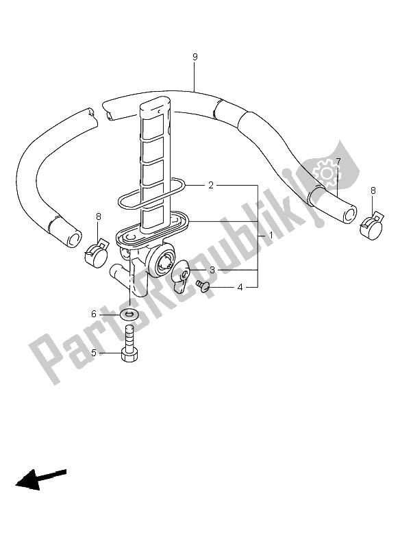 Wszystkie części do Kurek Paliwa Suzuki VS 800 Intruder 1999