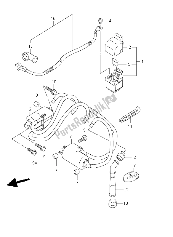 All parts for the Electrical of the Suzuki GSF 600 NS Bandit 2003