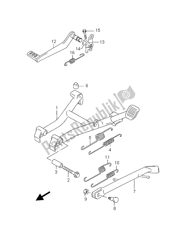 Wszystkie części do Stoisko Suzuki GS 500 EF 2004