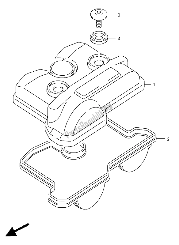 Tutte le parti per il Coperchio Della Testata del Suzuki RM Z 450 2005
