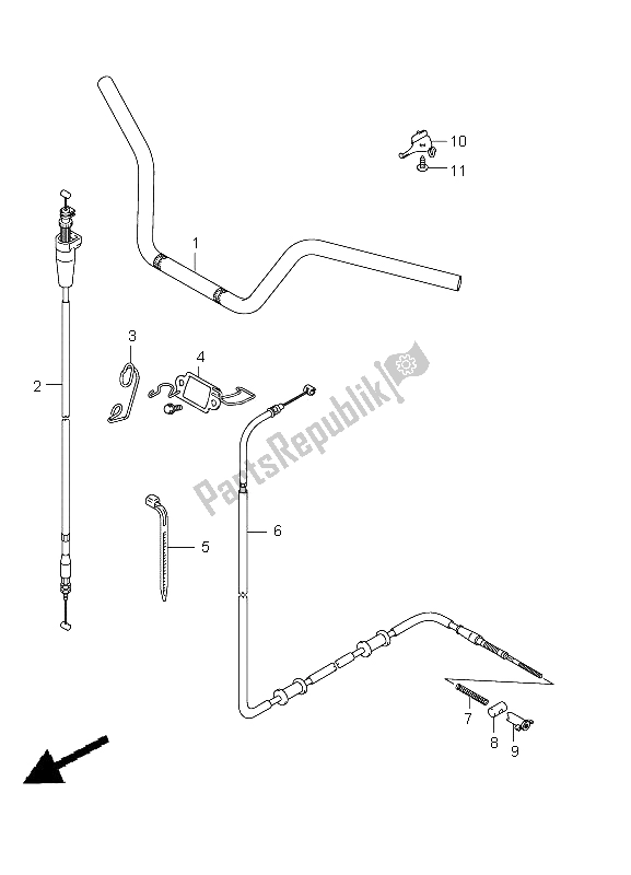 Tutte le parti per il Manubrio del Suzuki LT A 750 XZ Kingquad AXI 4X4 2012