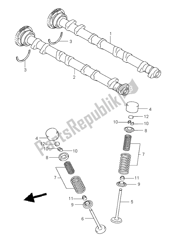 Wszystkie części do Wa? Ek Rozrz? Du I Zawór Suzuki GSX 1300R Hayabusa 1999