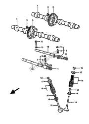 arbre à cames et soupape