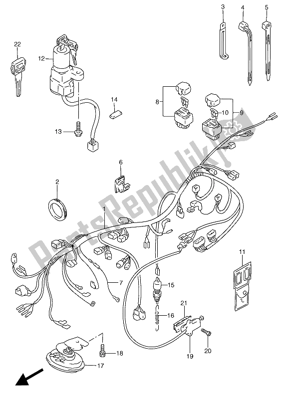 Todas las partes para Arnés De Cableado de Suzuki RGV 250 1992