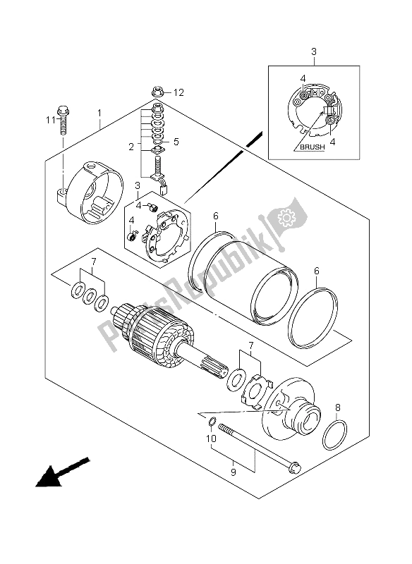 Todas las partes para Motor De Arranque de Suzuki GSX R 600 2009