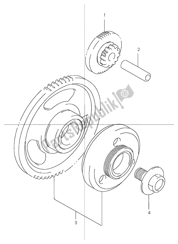 Toutes les pièces pour le Embrayage De Démarrage du Suzuki GSF 1200 NS Bandit 2003