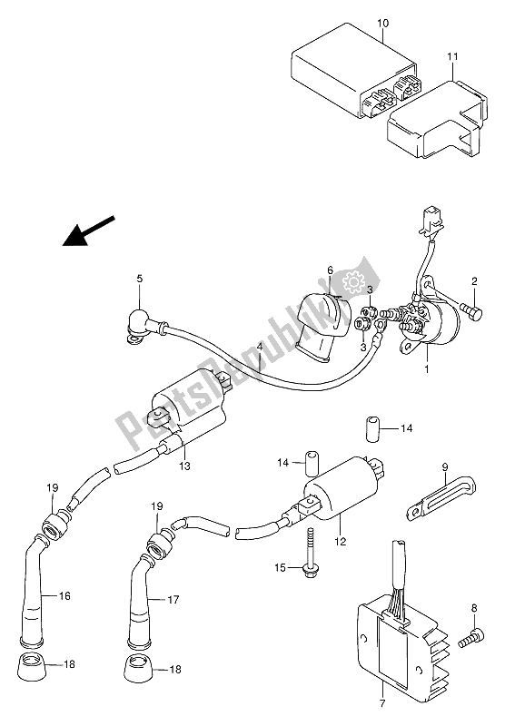 Todas las partes para Eléctrico de Suzuki VX 800U 1991