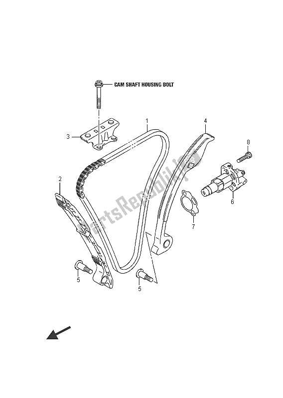 Tutte le parti per il Catena A Camme del Suzuki GSX R 1000A 2016