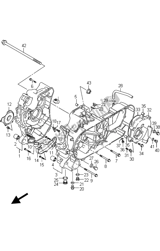 Tutte le parti per il Carter del Suzuki Burgman AN 400Z 2007