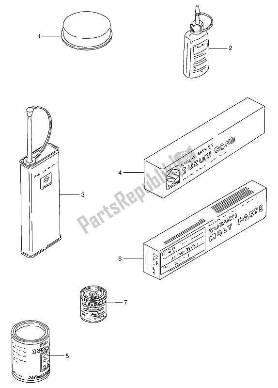 Tutte le parti per il Opzionale del Suzuki VS 800 GL Intruder 1994