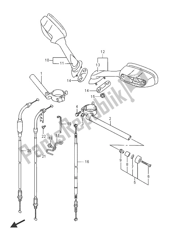 Wszystkie części do Kierownica Suzuki GSX R 600 2016