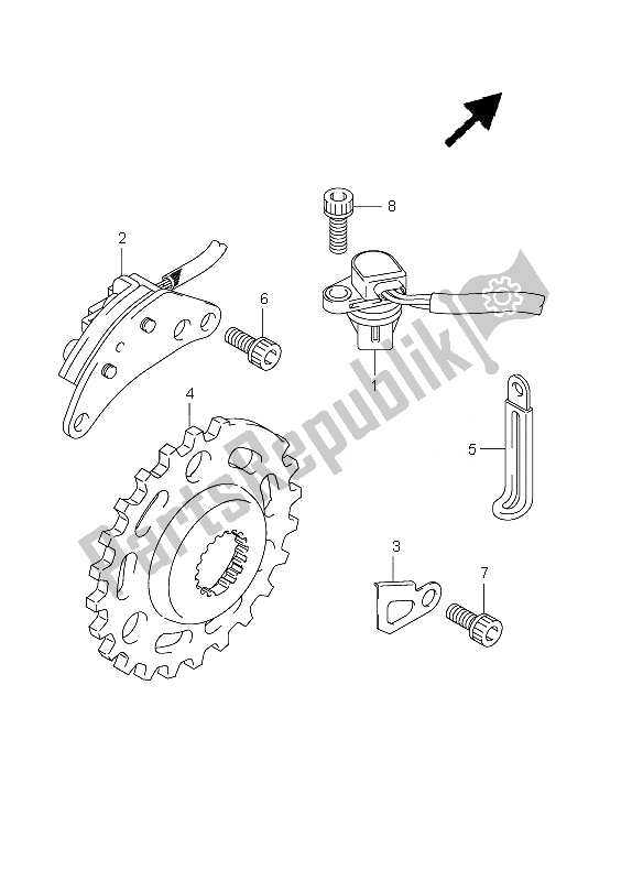 All parts for the Signal Generator of the Suzuki GSX R 1000Z 2010