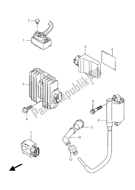 Todas las partes para Eléctrico de Suzuki UH 125A Burgman 2015