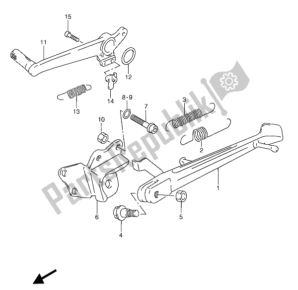 Todas as partes de Ficar do Suzuki RGV 250 1992