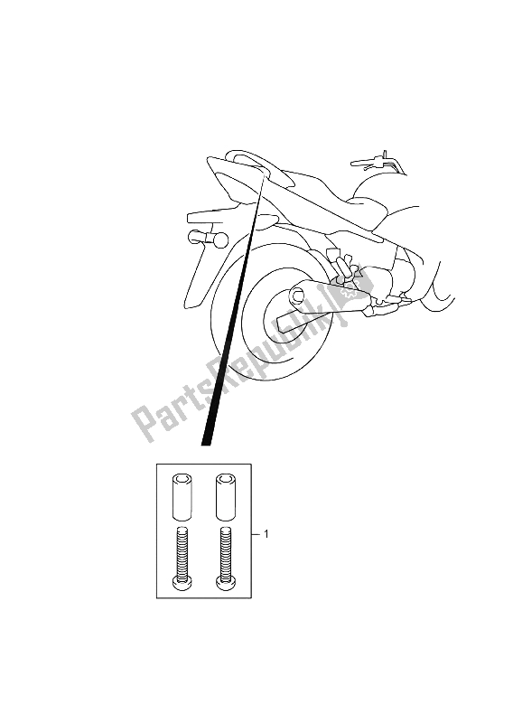 Todas las partes para Conjunto De Gancho Asa De Acompañante (opcional) de Suzuki GW 250F Inazuma 2015