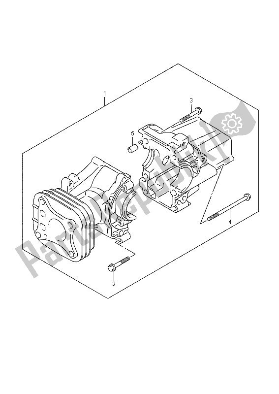 All parts for the Crankcase of the Suzuki LT Z 50 Quadsport 2016