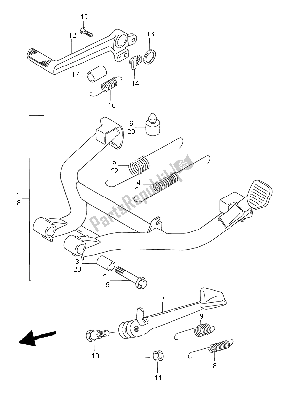 Toutes les pièces pour le Supporter du Suzuki GSF 600S Bandit 1997