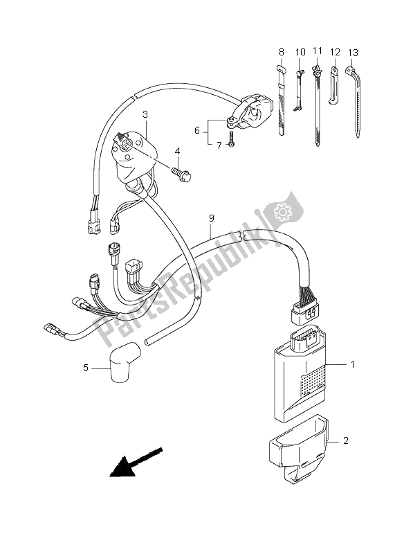 Toutes les pièces pour le électrique du Suzuki RM 125 2005