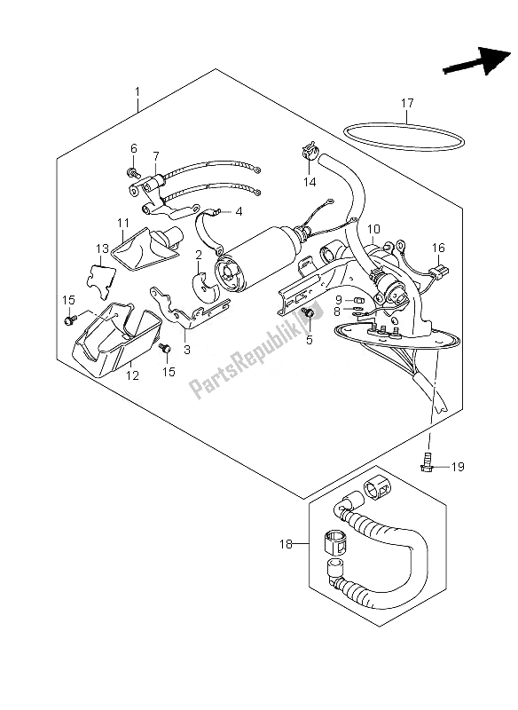 Tutte le parti per il Pompa Di Benzina del Suzuki VZ 800Z Intruder 2007