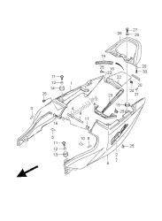 cubierta trasera del asiento (sv650-u)