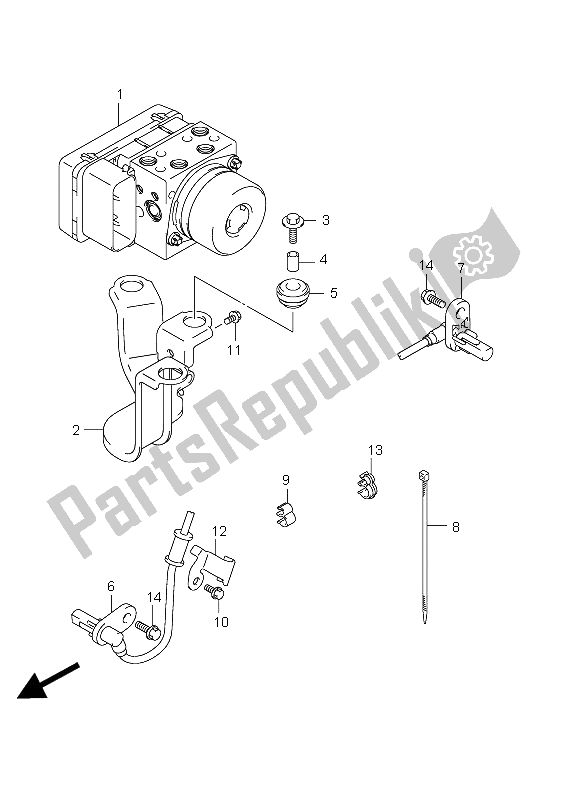 Tutte le parti per il Unità Idraulica (gsr750a E21) del Suzuki GSR 750A 2012