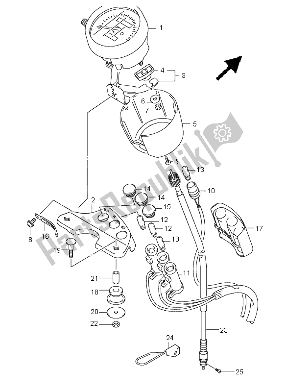 Toutes les pièces pour le Compteur De Vitesse du Suzuki RV 125 Vanvan 2006