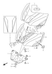 coperchio anteriore serbatoio carburante (gsx-r1000uf)