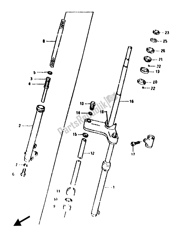 Todas las partes para Horquilla Delantera (p4-p34-p53) de Suzuki AH 50 1994