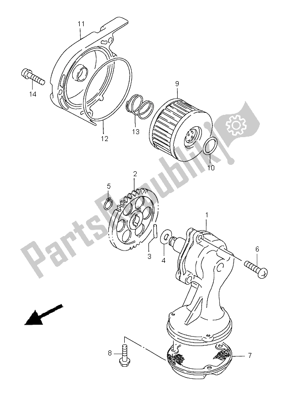 Todas las partes para Bomba De Aceite de Suzuki LS 650 Savage 1999