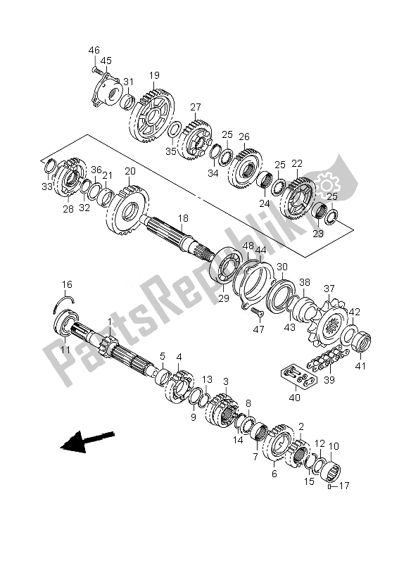 Alle onderdelen voor de Overdragen van de Suzuki GSX R 600 2007