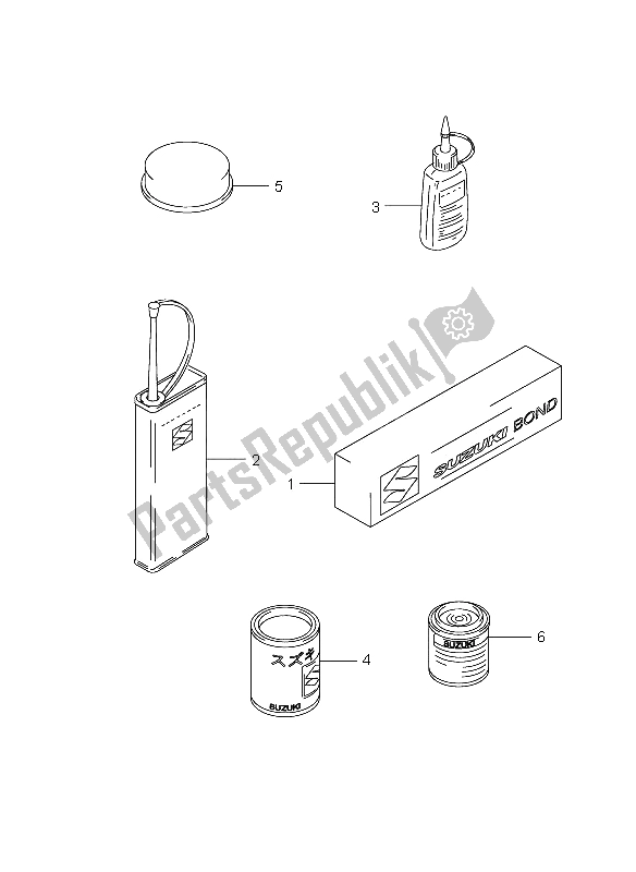 All parts for the Optional of the Suzuki RM 125 2008