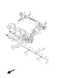 tubo flessibile del corpo farfallato e giunto (gsx1300r e51)