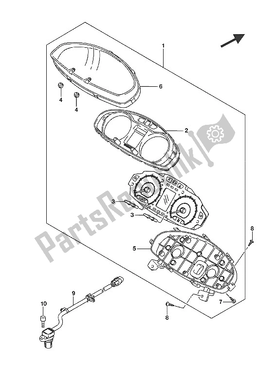 Tutte le parti per il Tachimetro (uh200a P04) del Suzuki UH 200A Burgman 2016