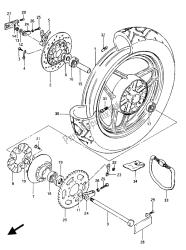 rueda trasera (gsx750es-ef e6-e24)