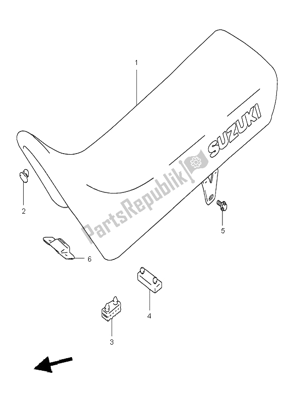 Tutte le parti per il Posto A Sedere del Suzuki DR 125 SE 2000